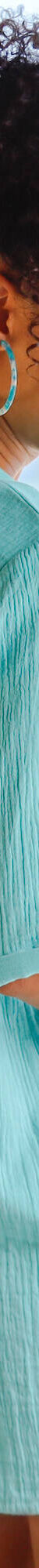 Effen tuniek, katoengaas (laguneblauw) Effen tuniek, katoengaas (laguneblauw)